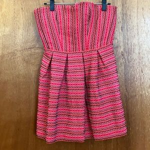 Strapless minidress